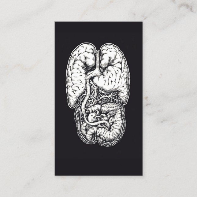 Carte De Visite Docteur en santé intestinale Microbiota Expert (Devant)