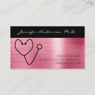 Carte De Visite Docteur Médicale Ob/Gyn Gynécologue Obstétricien