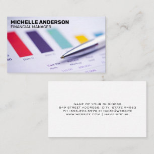 Carte De Visite Documents financiers Graphiques