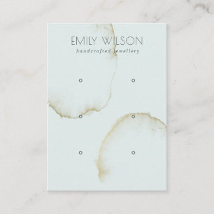 CARTE DE VISITE DOFT AQUA OR ABSTRAIT 3 EARRING AFFICHER LOGO