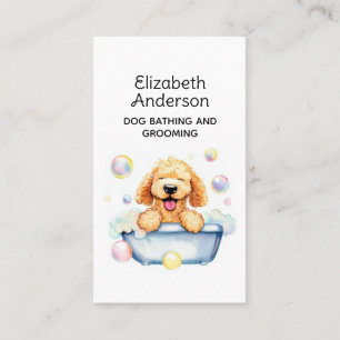 Carte De Visite Dog Groomer Golden Doodle