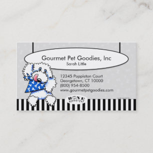 Carte De Visite Dog Pet Foods Bone Appetit! Platine