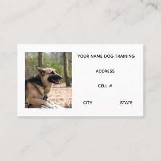 Carte De Visite Dog Training