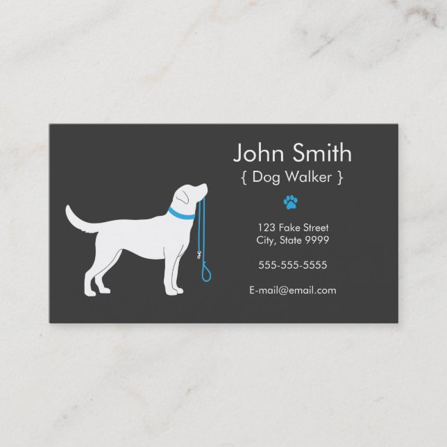 Carte de visite Dog Walker (Devant)