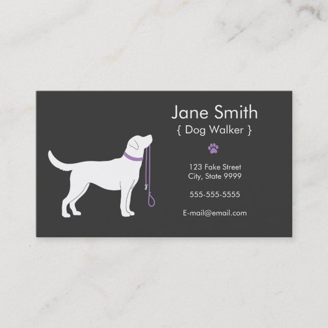 Carte de visite Dog Walker (Devant)