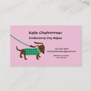 Carte de visite Dog Walker