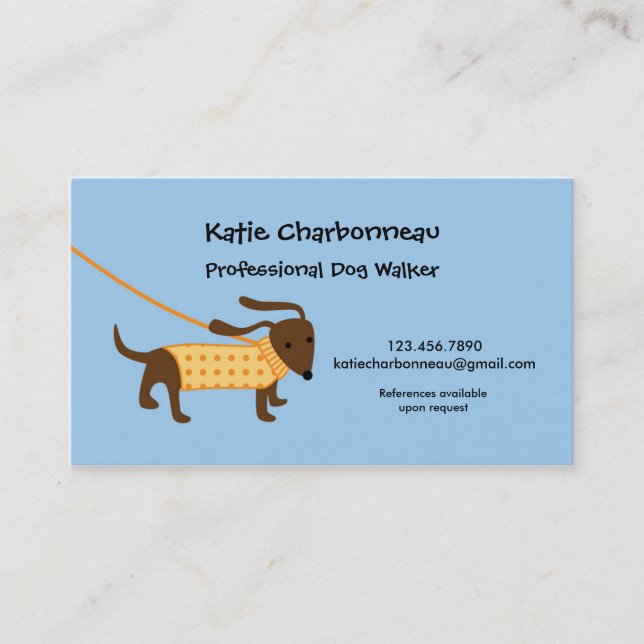 Carte de visite Dog Walker (Devant)