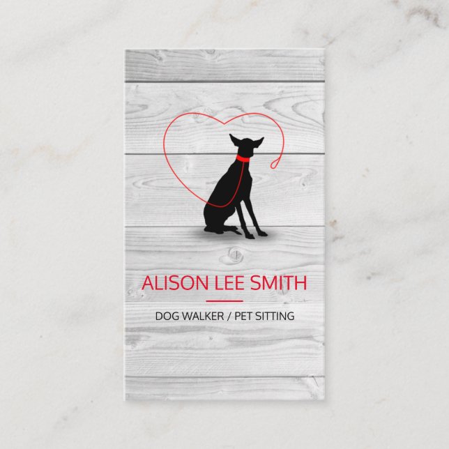 Carte De Visite Dog walker / Pet Care Sitting (Devant)