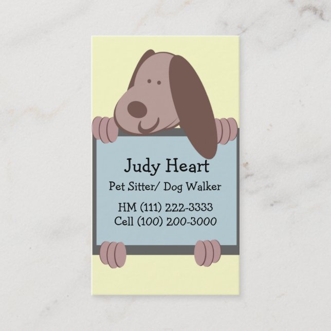 Carte De Visite Doggie Tales/ Business (Devant)