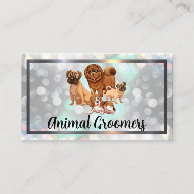 Carte De Visite Doggies mignonnes | Boke (Devant)