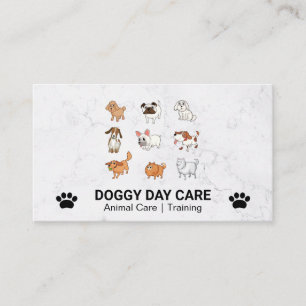 Carte De Visite Doggies mignonnes   Races assorties