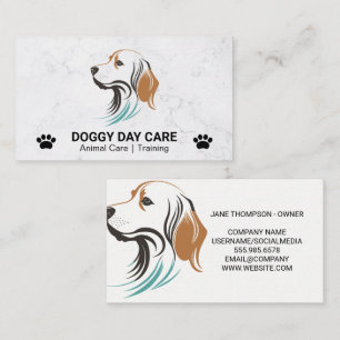 Carte De Visite Doggy Sitter Services animaux K9