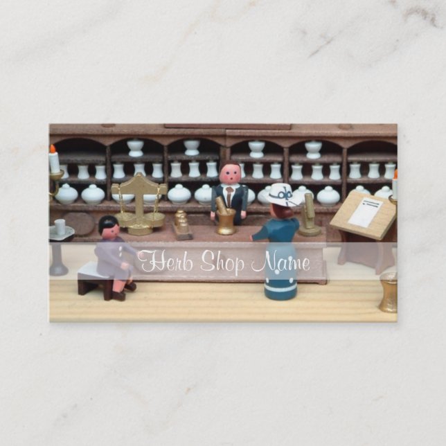 Carte De Visite Dollhouse de magasin d'herbes (Devant)