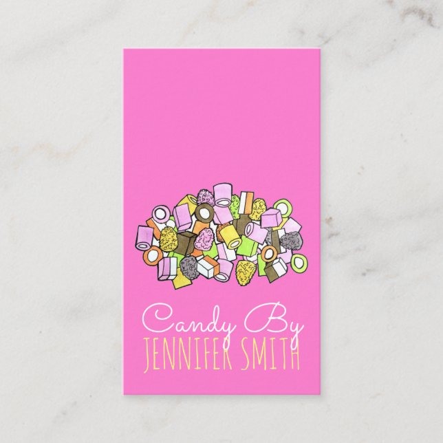 Carte De Visite Dolly Mixte Royaume-Uni Fondant Confection Candy (Devant)