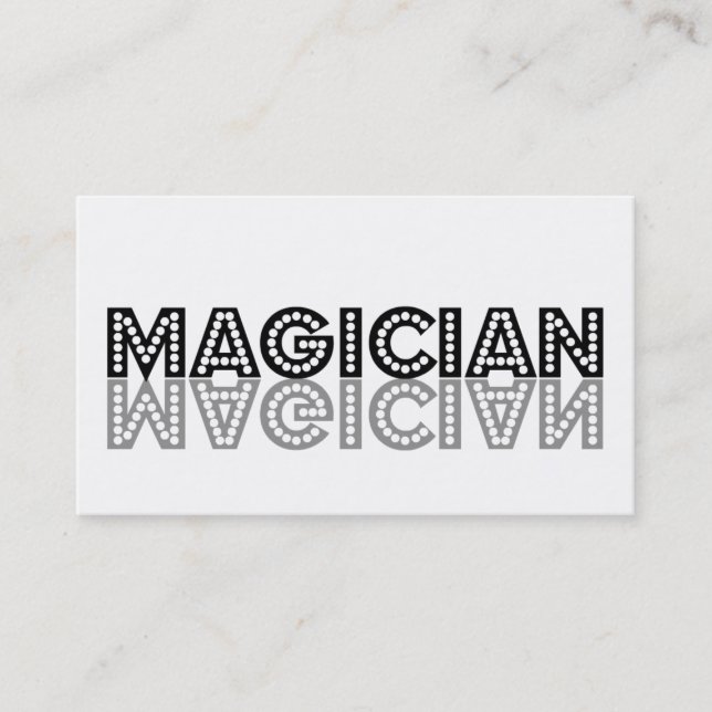 Carte de visite d'ombre magicien (Devant)