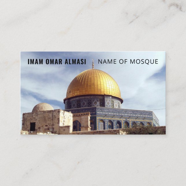 Carte De Visite Dôme du Rocher, Islamique, Religieux (Devant)