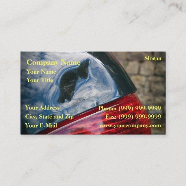 Carte De Visite Dommages de voiture (Devant)