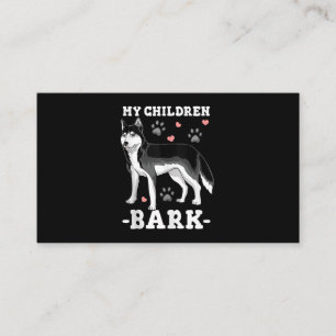 Carte De Visite Don de chien Siberian Husky