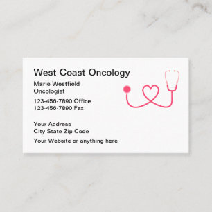 Carte de visite d'onccologiste Médicale
