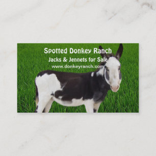 Carte de visite Donkey Ranch