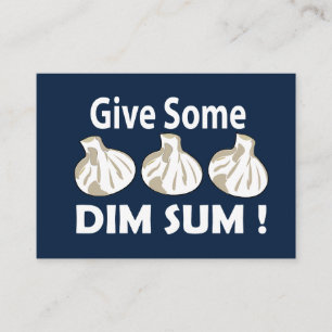 Carte De Visite Donnez un restaurant de dim sum