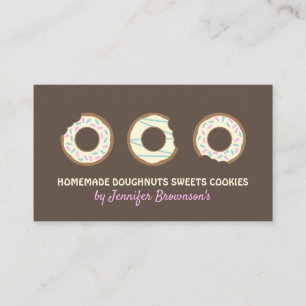 Carte De Visite Donut Douceurs Cookies dessert sucré