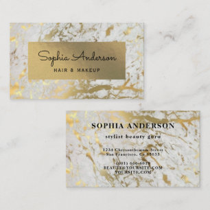 Carte de visite doré de luxe Foil Gold