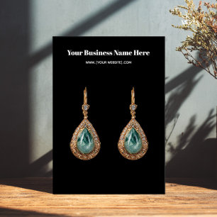 Carte de visite d'oreille personnalisé simple en n