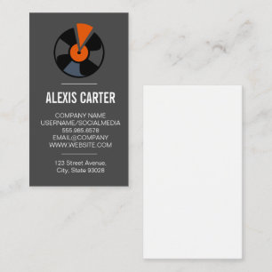 Carte De Visite Dossier de vinyle