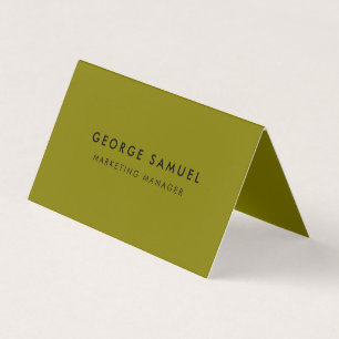 Carte De Visite Dossier professionnel minimaliste simple Personnal