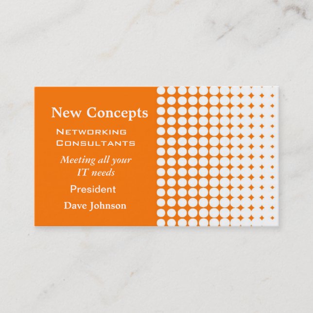 Carte De Visite Dots professionnels (Devant)