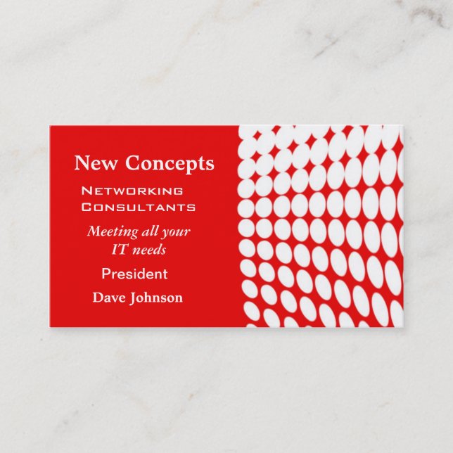 Carte De Visite Dots professionnels (Devant)