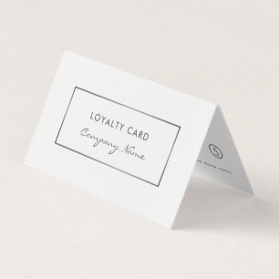 Carte de visite double fidélité de l'effet d'huile