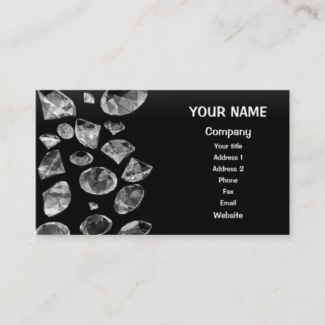 Carte De Visite Douche des diamants (Devant)