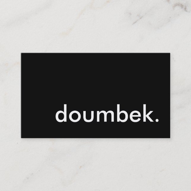 Carte De Visite doumbek (Devant)