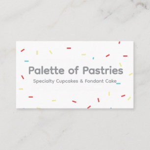 Carte De Visite Doux Boulangerie colorée Vibrant Joyful Soft