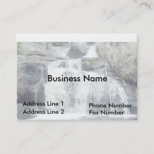 Carte de visite doux de cascade