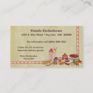 Carte de visite doux de magasin