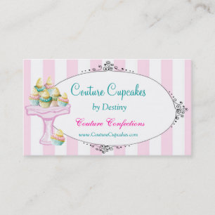 Carte de visite doux de petits gâteaux de destin