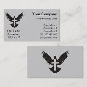 Carte De Visite Dove avec croix