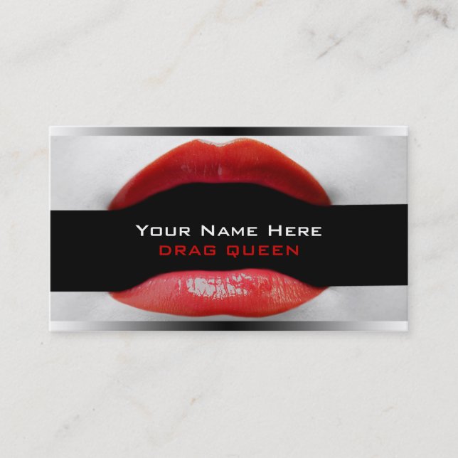 carte de visite Drag Queens Femme imitatrice (Devant)
