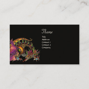 Carte De Visite DRAGO Monogramme, violet noir