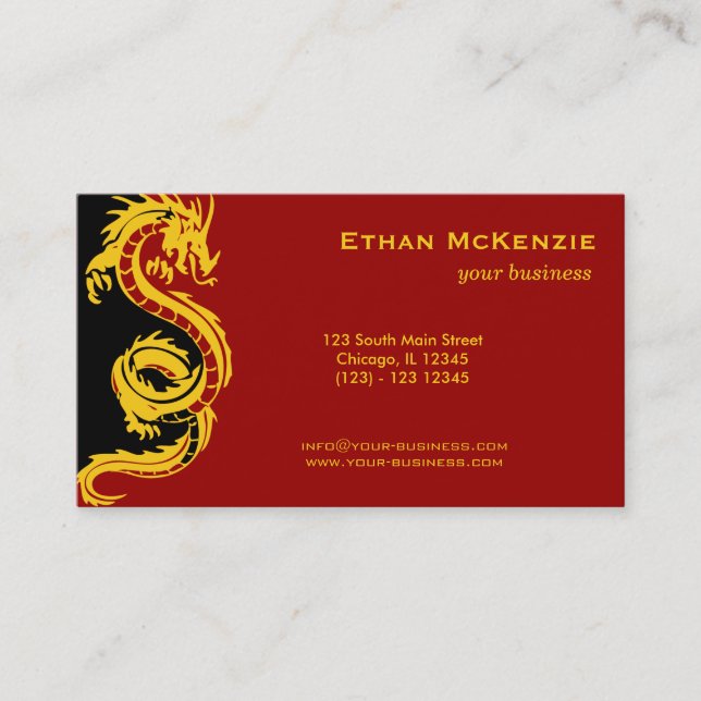 Carte De Visite Dragon (Devant)