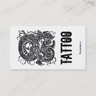 Carte De Visite Dragon BW de Tattooer