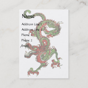 Carte De Visite Dragon chinois