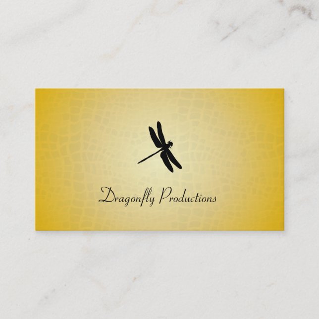 Carte De Visite Dragonfly (texture or) (Devant)
