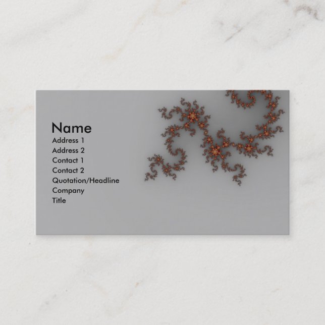 Carte De Visite Dragonthing - Fractal (Devant)