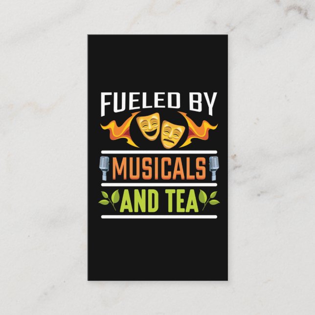 Carte De Visite Drama Theatre Lover Musical Lover and Tea Drinker (Devant)