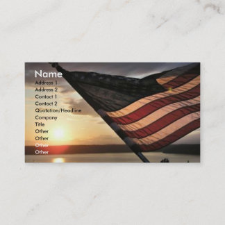 Carte De Visite Drapeau