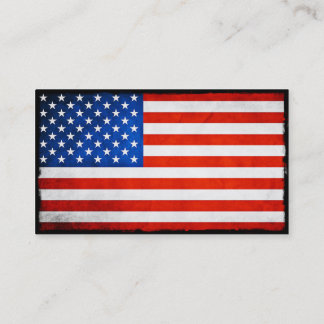Carte De Visite Drapeau américain